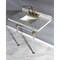 Kingston Brass 36X22 Marble Vanity Top W/ Acrylic Feet Combo, Marble/Brass KVPB36MASQ7 - alternate 2